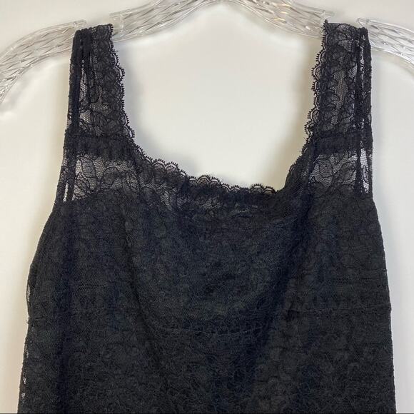GARFIELD & MARKS BLACK LACE CAMISOLE TOP SIZE SMALL - Picture 4 of 10
